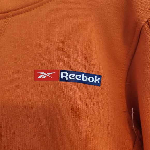 Reebok Toddler Size 3T Orange Logo Hooded Sweatshirt Pockets NWT - Picture 2 of 5